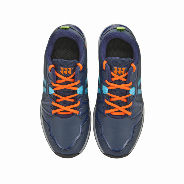 Zapatillas De Hockey Balling Shoes Azul y Naranja