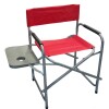 Silla plegable director con mesa Rojo