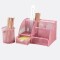 Set Organizador De Escritorio Rosa