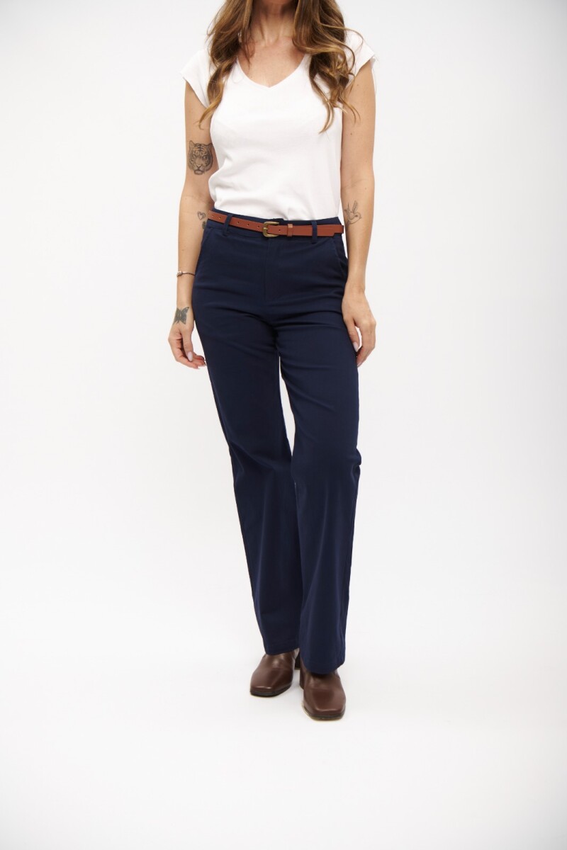 PANTALON WIDE ACTIVE AZUL OSCURO