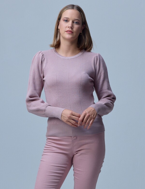 Buzo Pointelle ROSA