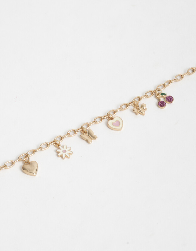 Pulseras Infantiles Mariposas Pulsera Con Mariposas - Dorado