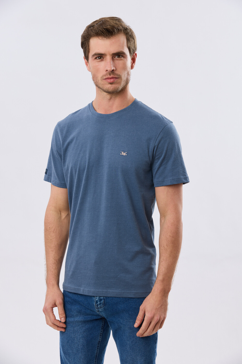 REMERA BÁSICA DE ALGODÓN Piedra