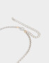 Collares Largos Metal Collar Largo Con Malla De Metal - Combinacion Bicolor