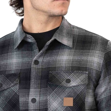 Camisa Overshirt Maui and Sons - Flannel Storm - Gris Camisa Overshirt Maui and Sons - Flannel Storm - Gris