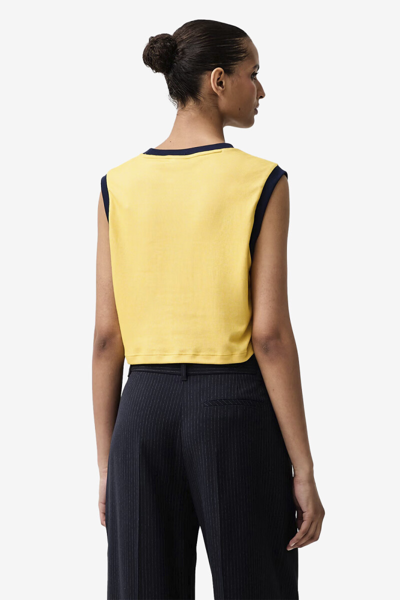CAMISETA SIN MANGAS HEATHER Amarillo