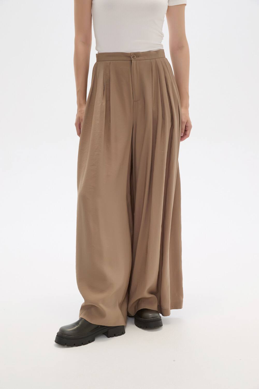 Pantalon Afreca Taupe / Mink / Vison