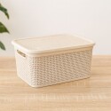 CAJA ORGANIZADORA SIMIL RATTAN 4 LITROS BEIGE CAJA ORGANIZADORA SIMIL RATTAN 4 LITROS BEIGE