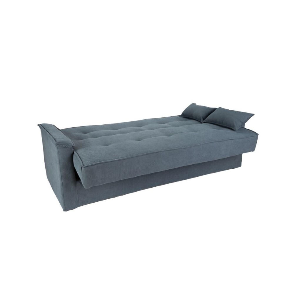Sofá Cama 3 Cuerpos con 2 Almohadones - Daniela Azul