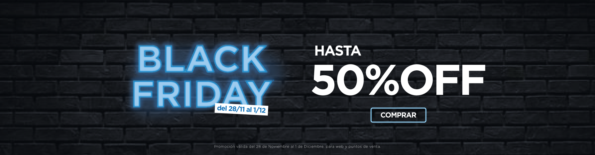 Black Friday hasta 50% off