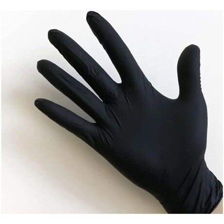 Caja de 100 Guantes Examinación de Nitrilo Libre de Latex NEGRO