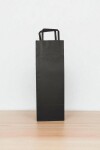 Bolsa lisa acuario 14x08x40 cm, para botella NEGRO