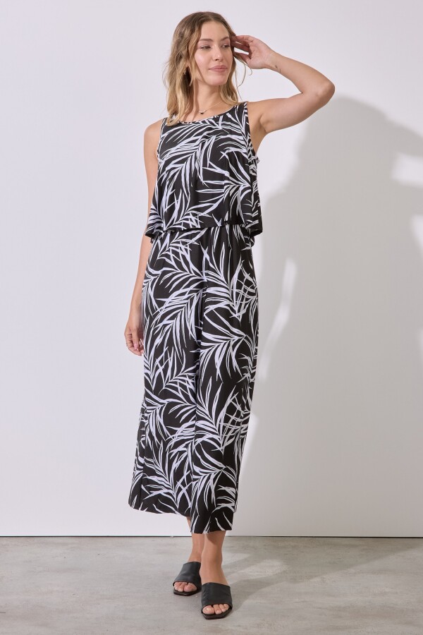 Vestido Maxi Print NEGRO/MULTI