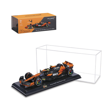 Auto Bburago Formula 1 McLaren con Exhibidor Escala 1:24 Lando Norris