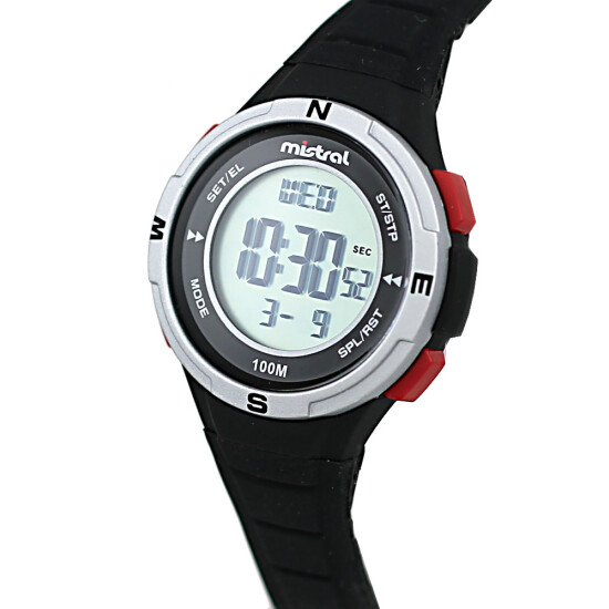 Reloj Mistral Deportivo Silicona Negro 0
