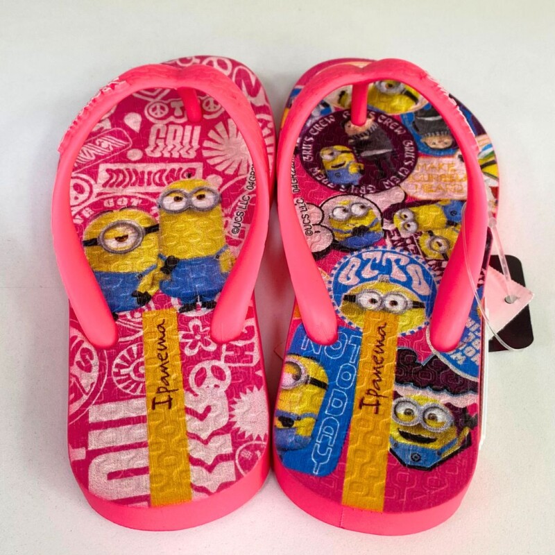 Ojota Minions Ipanema Rosa/amarillo