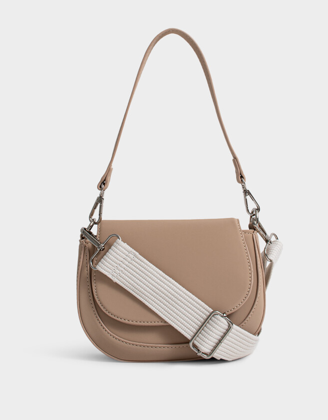 Bandoleras Boho Bandolera Con Solapa - Marron Beige