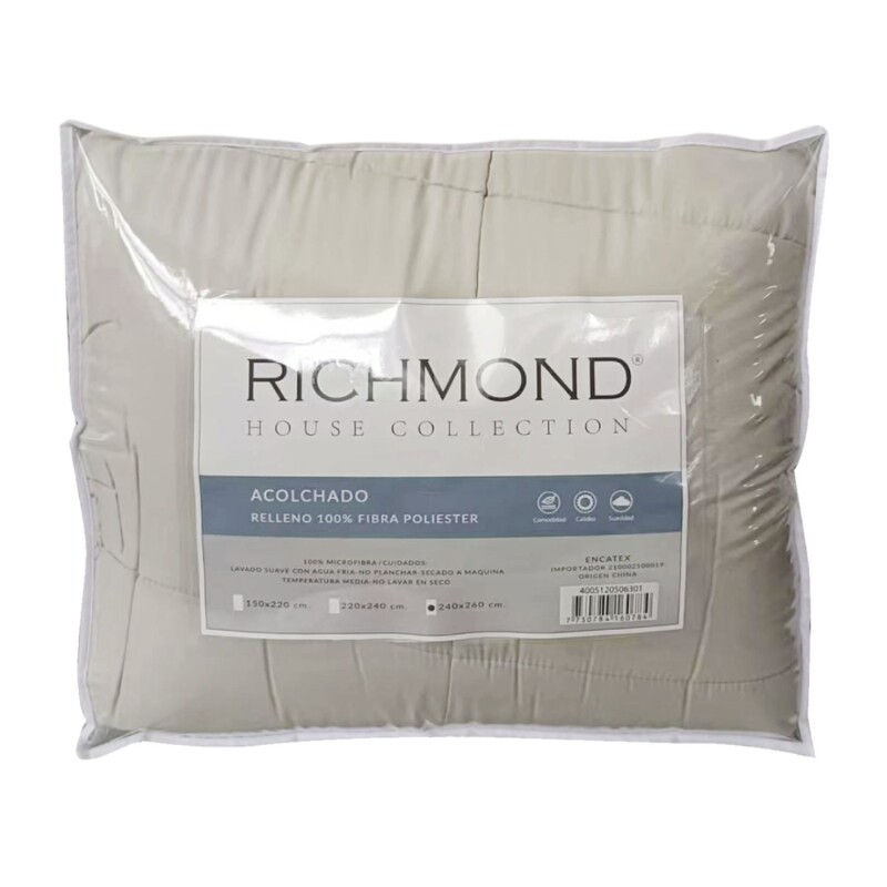 Acolchado 2 Plazas Richmond Plus Beige