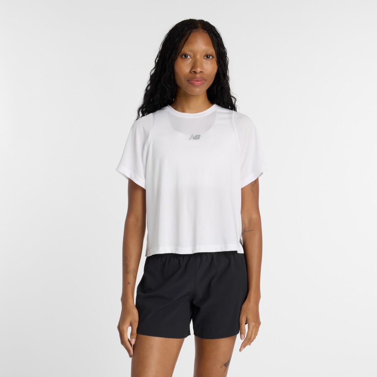 Remera New Balance de Dama - Infinity Propel - WT61A31KWT - WHITE 