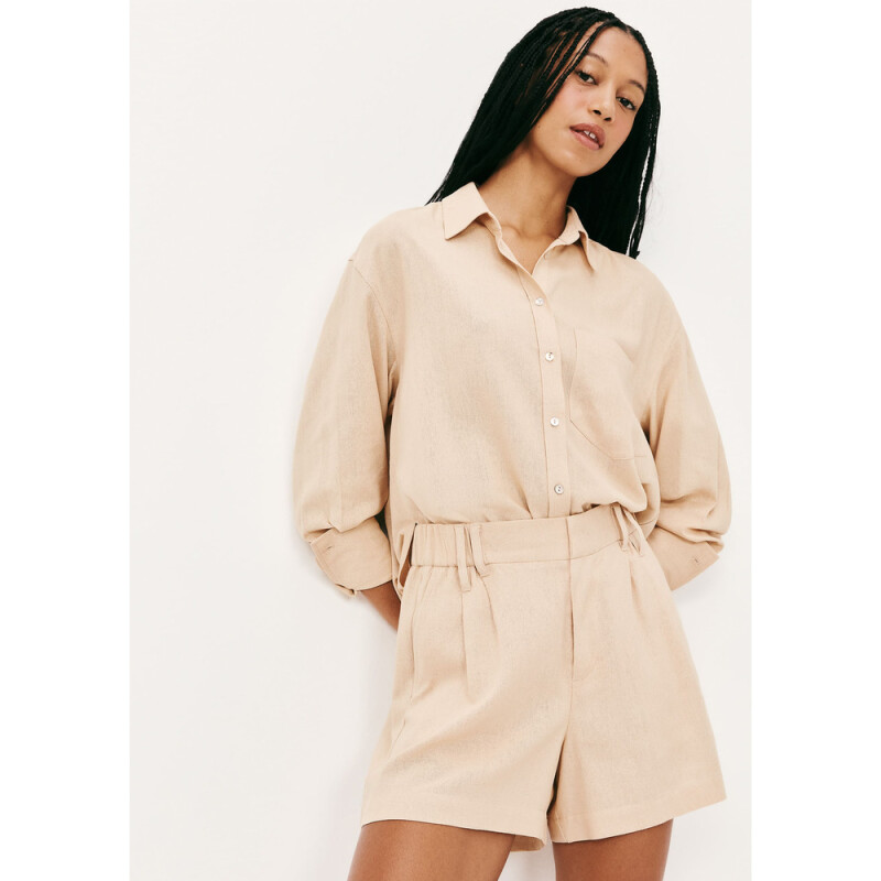 SHORTS FEM CAQUI CLARO