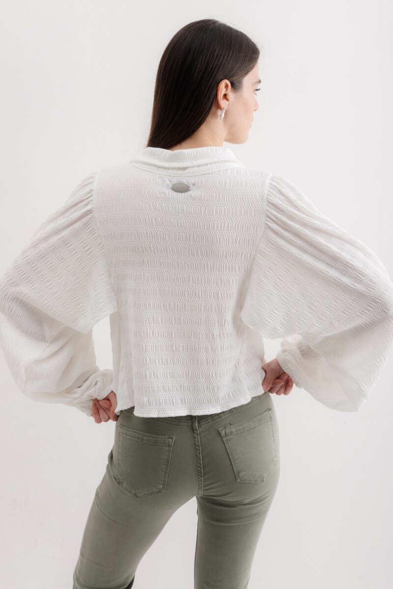 Camisa Aisling Blanco texturado