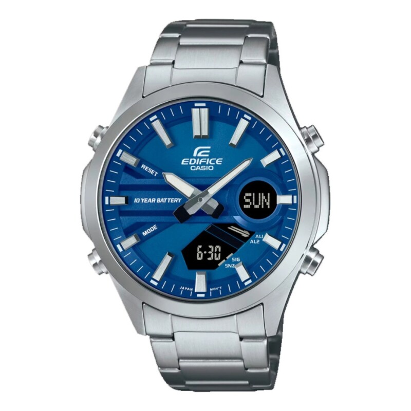 Reloj Casio Edifice EFVC120D-2ADF para hombre con correa de acero Reloj Casio Edifice Efvc120d-2adf Para Hombre Con Correa De Acero