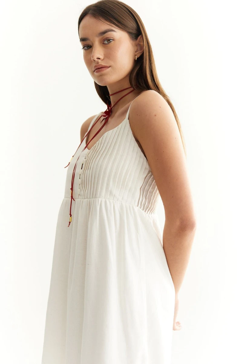 Vestido Oasis  blanco m