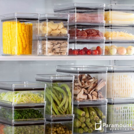 Pote Organizador Hermético Rectangular Multiuso Lumini 1.8Lt Transparente