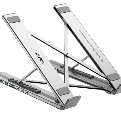 Soporte y Hub Unitek para Notebook Aluminio Plegable 001