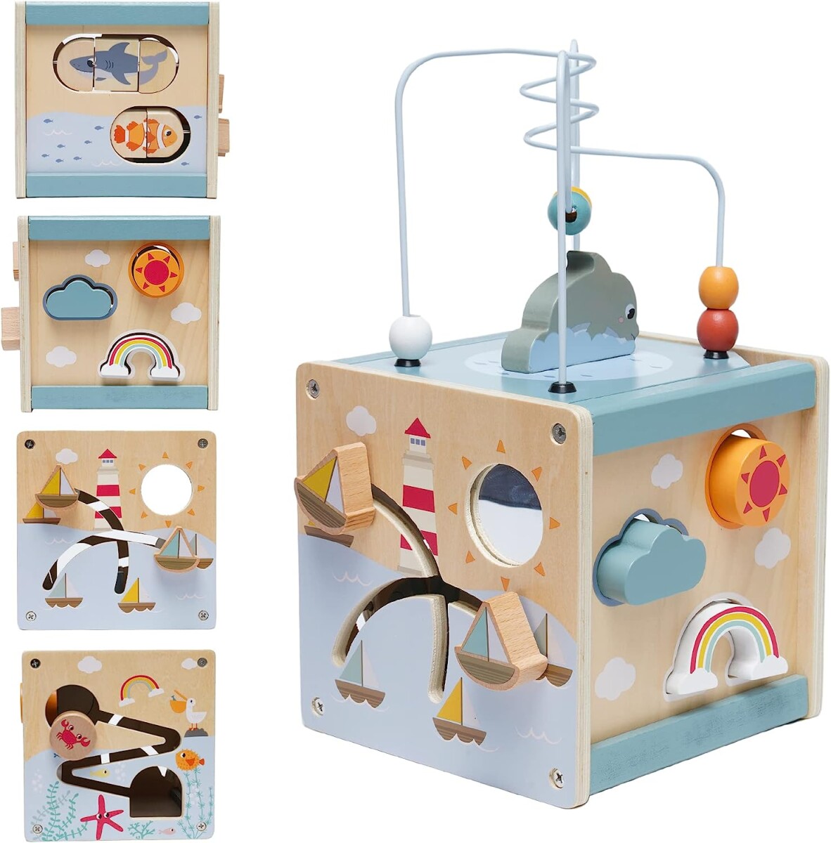 Cubo 5 en 1 fondo mar 