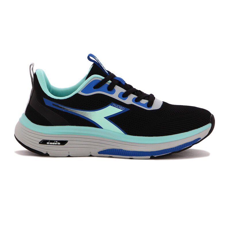 Championes Deportivos Mujer Diadora Moon Negro-Aguamarina