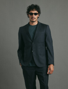 110262 SACO HARRINGTON LABEL Negro