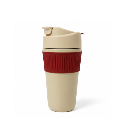 Vaso térmico con tapa hermética 450ml Rojo