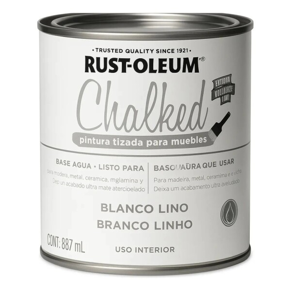 Pintura a la Tiza para Exterior Blanco Lino Chalked Rust-Oleum Pintura a la Tiza para Exterior Blanco Lino Chalked Rust-Oleum