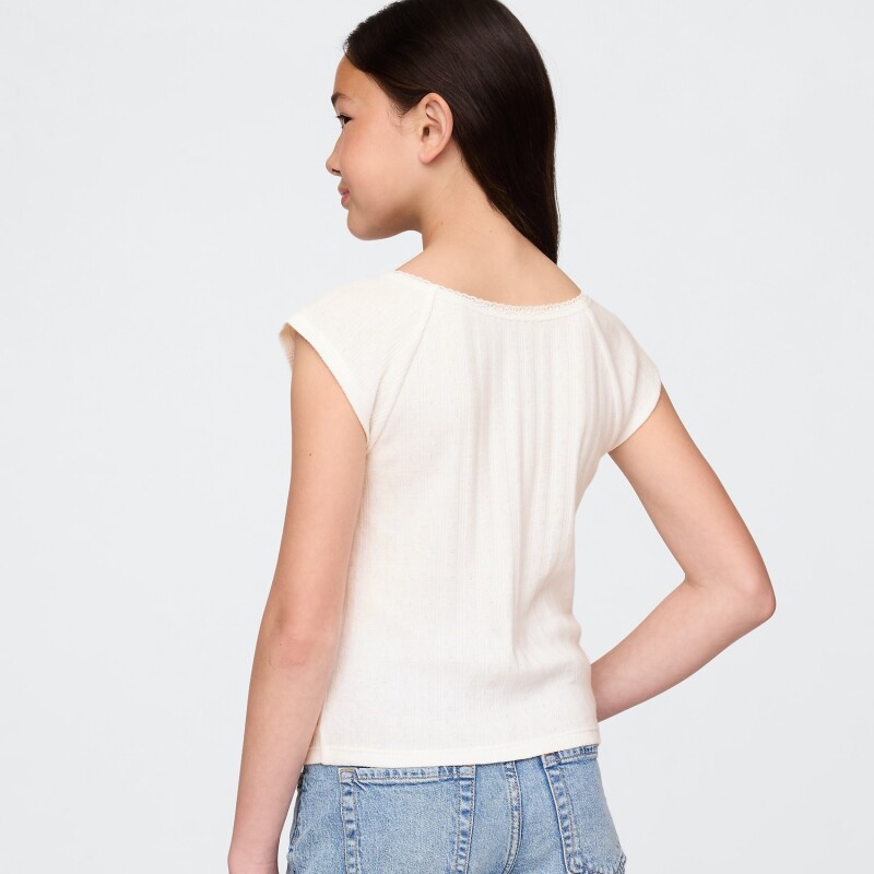 SS POINTELLE LACE TEE_SU25 NEW OFF WHITE