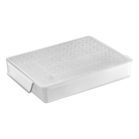 Organizador de cubiertos con tapa BLANCO