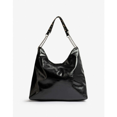 Shopper Efecto Satinado Negro
