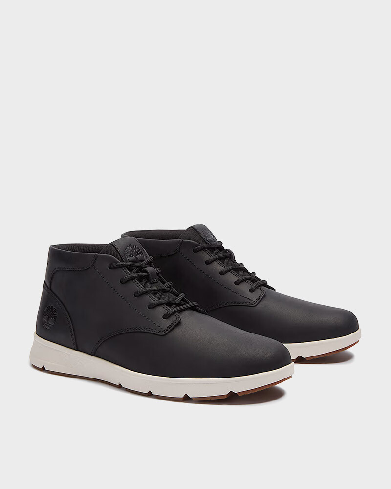 Zapatillas Timberland Parker Street Mid Hombre Black Full Grain