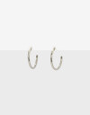 Aros Argollas Metal Argollas En Plata 925 - Plateado