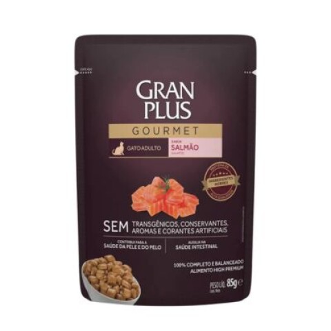 Gran Plus Gourmet Sachet Gato Adulto Salmón 85 gr Gran Plus Gourmet Sachet Gato Adulto Salmón 85 gr