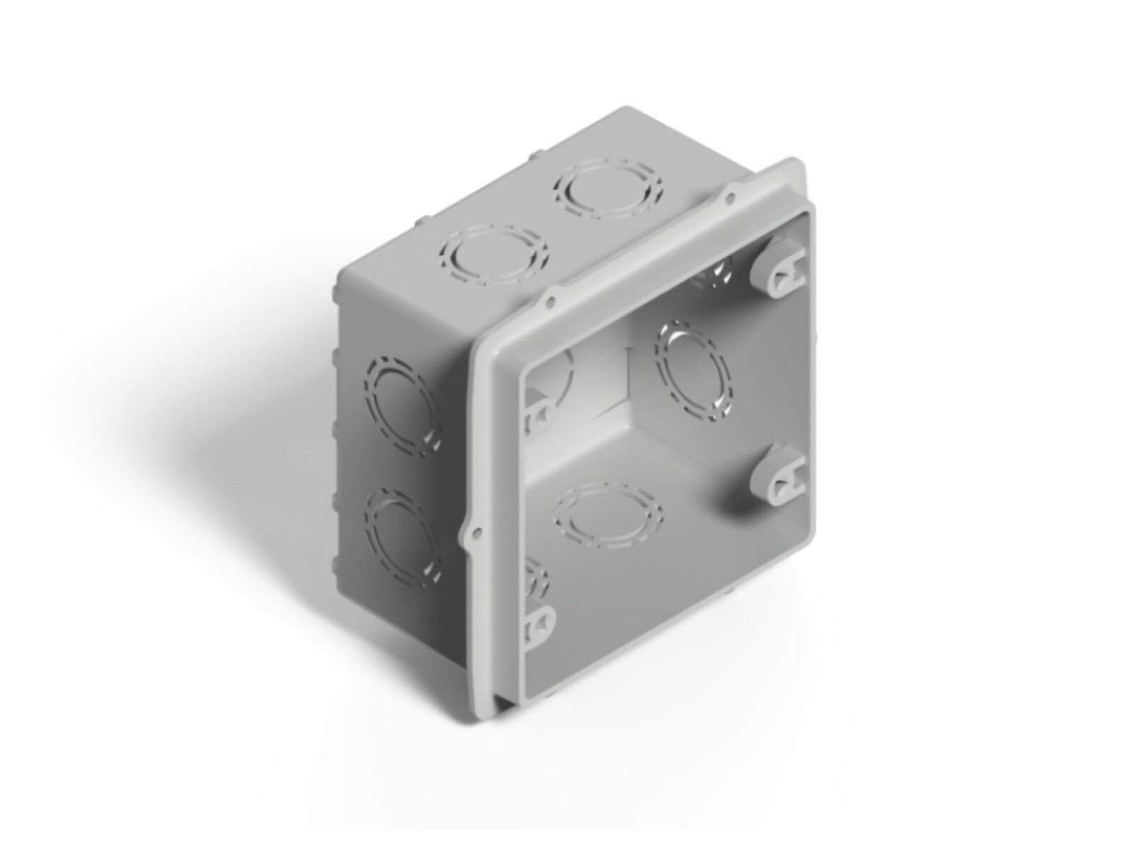 CAJA DE LLAVE 10X10 DE EMBUTIR GRIS GENROD 