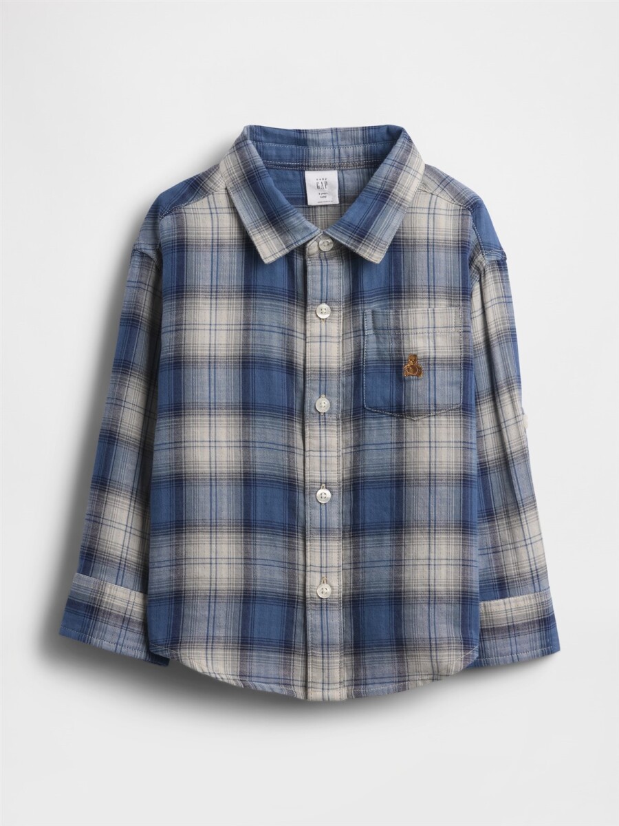 Camisa Toddler Niño - Multi Blue Plaid 