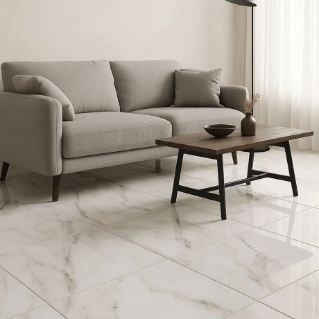 Ceramica tipo Calacata Brillo 61X61Cm Piso GAMAS DE GRIS