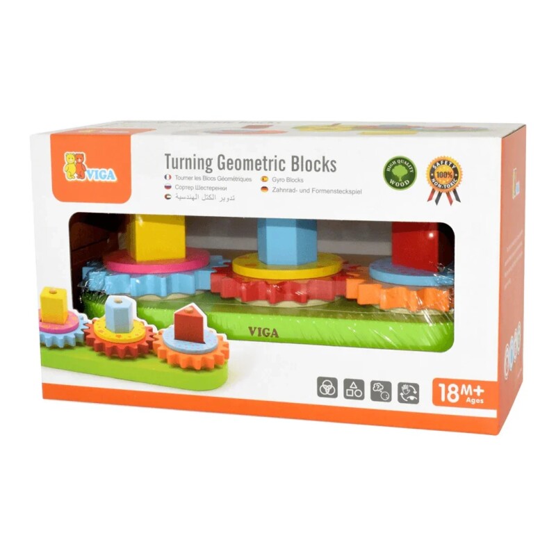 Clasificador educativo de madera Viga de formas y patrones de colores Clasificador educativo de madera Viga de formas y patrones de colores