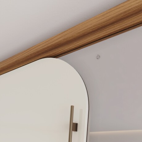 ROPERO DUBAI 6 PUERTAS 6 CAJONES INTERNOS CON ESPEJO GUARDARROPA CLOSET ARMARIO OFF WHITE