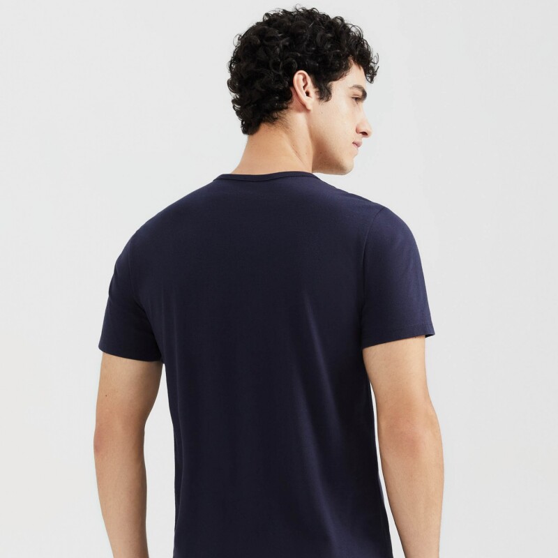 CAMISETA MM MASC AZUL ESCURO