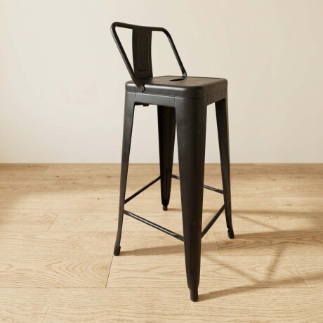 BUTACA TABURETE BAR CY-30 2 METAL NEGRO ESTILO TOLIX