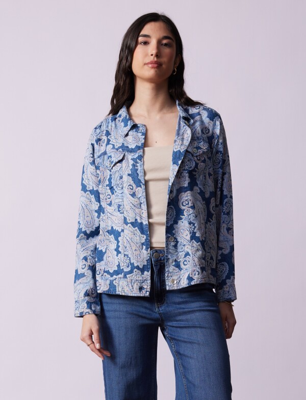 Camperita Tencel Arabescos AZUL/MULTI