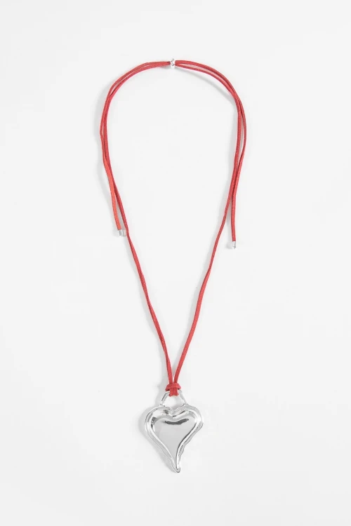 Collar cordón cora texture rojo