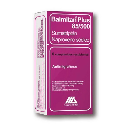 Balmitan Plus 85 Mg/500 Mg. 6 Comp. Balmitan Plus 85 Mg/500 Mg. 6 Comp.